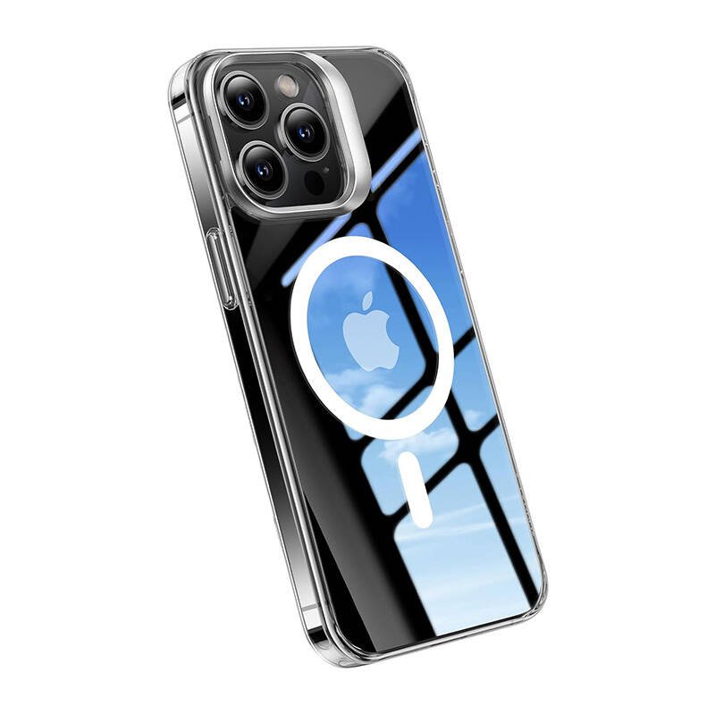 Torras telefono dėklas UPRO Lstand Clear-Mag, skirtas iPhone 15 PRO (skaidrus)