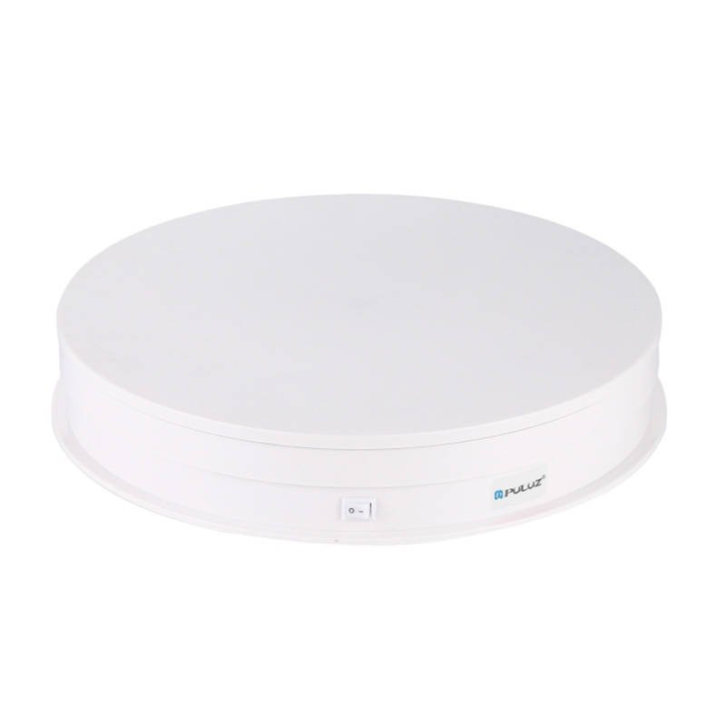 Elektrinis sukimosi ekranas Puluz 30 cm USB (baltas)