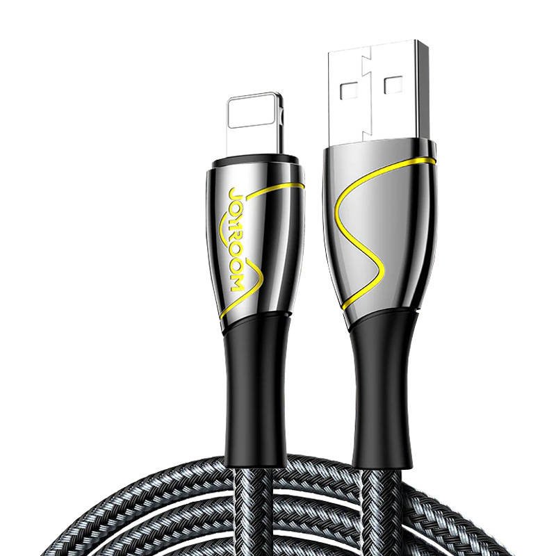 USB laidas Lightning Joyroom S-1230K6 2,4A 1,2 m (juodas)