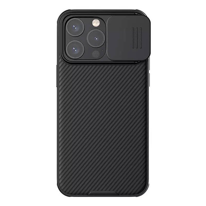 Nillkin CamShield Pro dėklas iPhone 15 Pro Max (juodas)