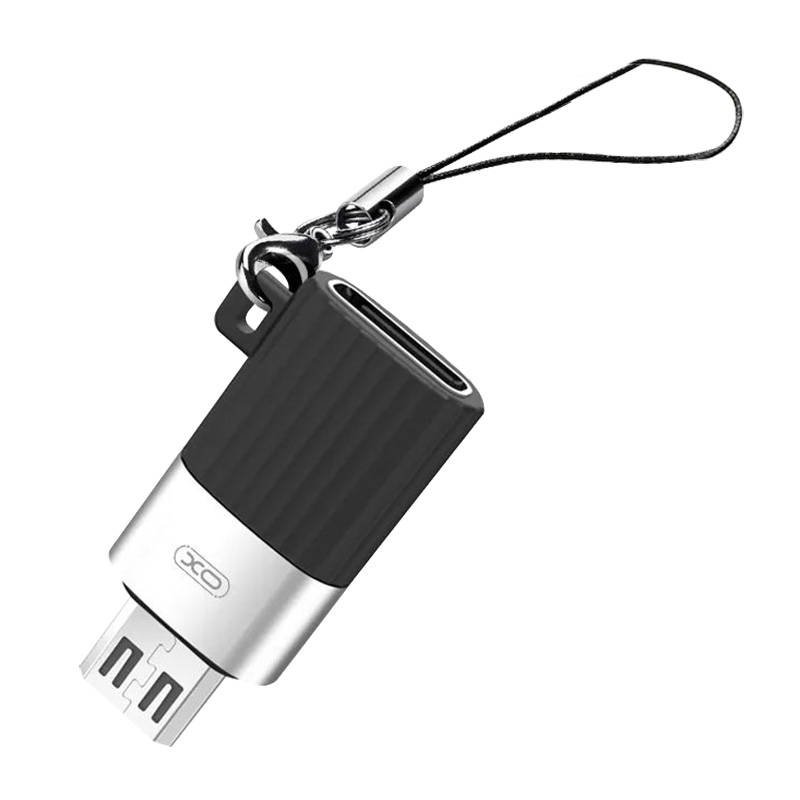 Adapteris USB-C į Micro USB XO NB149-C (juodas)