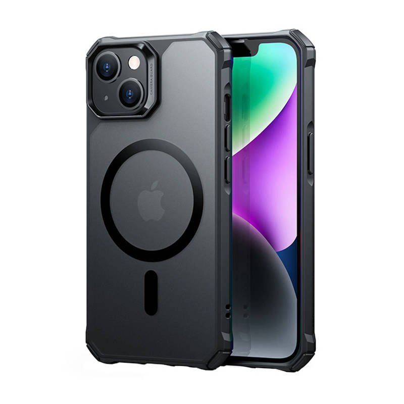Dėklas ESR Air Armor, skirtas iPhone 14 Plus, Magsafe (juodas)