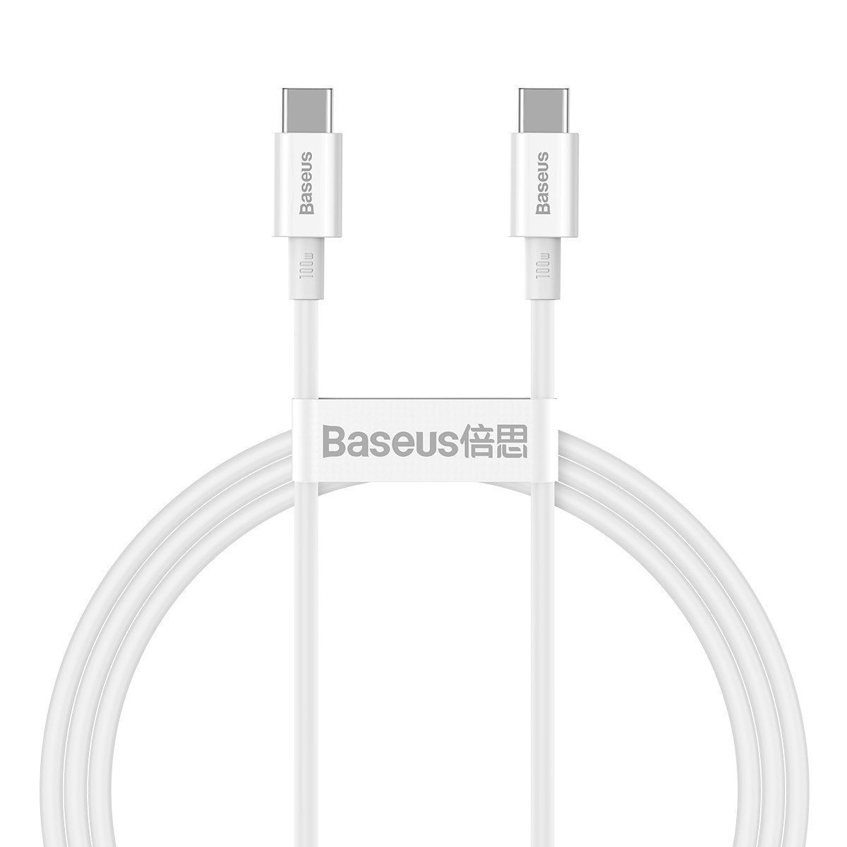 Baseus Superior serijos kabelis USB-C į USB-C, 100 W, 1 m (baltas)