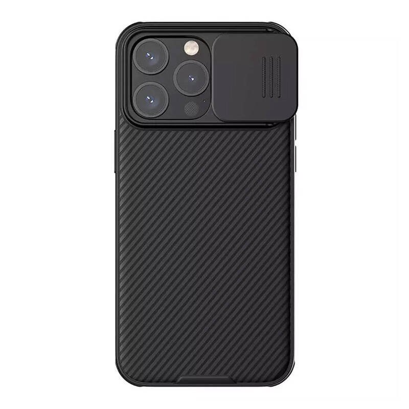 Nillkin CamShield Pro dėklas, skirtas iPhone 15 Pro (juodas)