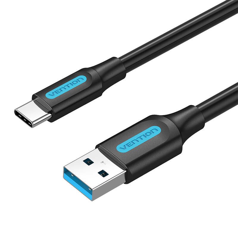 USB 3.0 A ir USB-C kabelis Vention COZBH 2 m juodas PVC