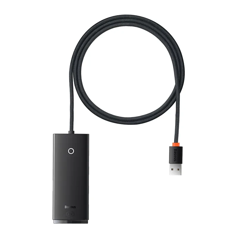 Hub 4in1 Baseus Lite Series USB į 4x USB 3.0, 1m (juodas)