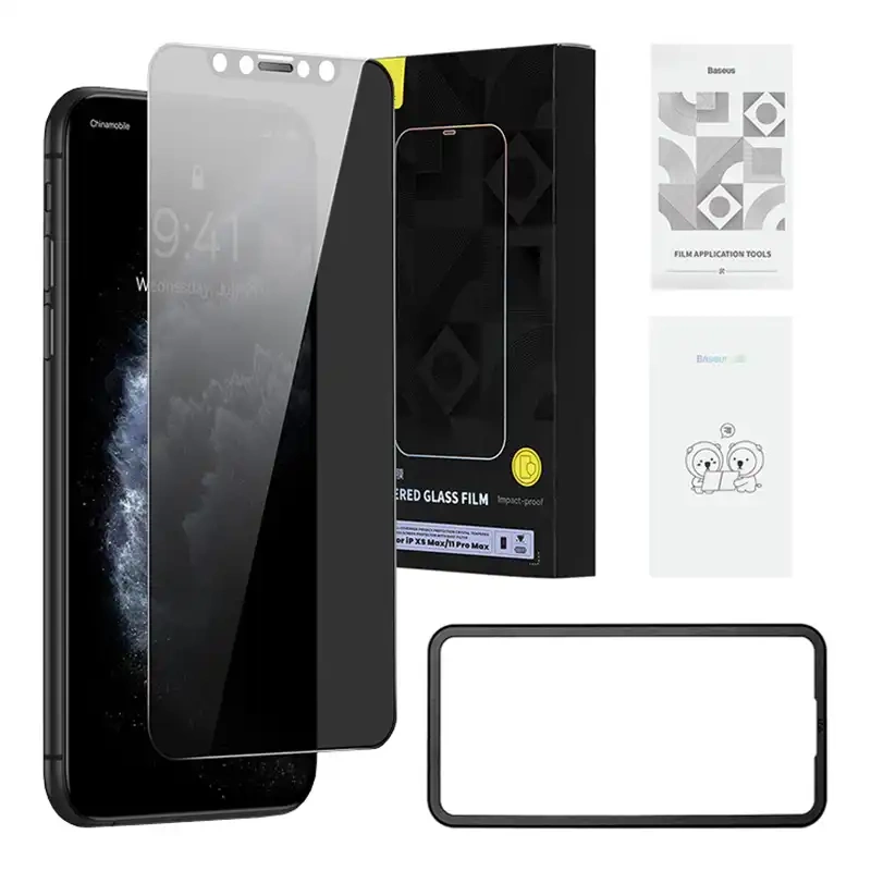 Grūdintas 0,3 mm Baseus stiklas, skirtas iPhone XS Max/11 Pro Max