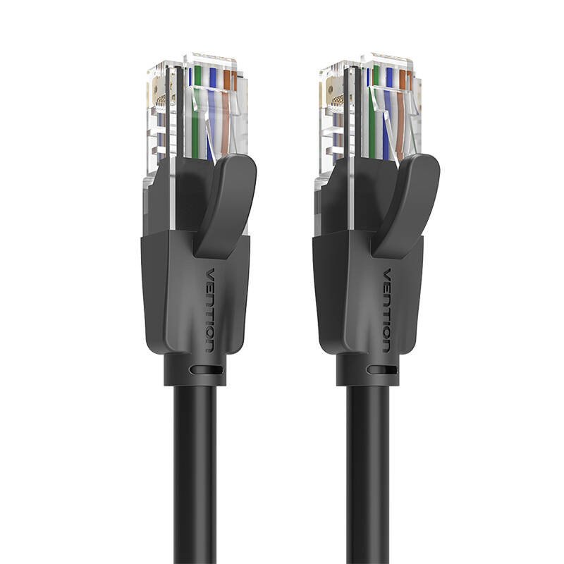 Tinklo kabelis UTP CAT6 Vention IBEBL RJ45 Ethernet 1000Mbps 10m juodas