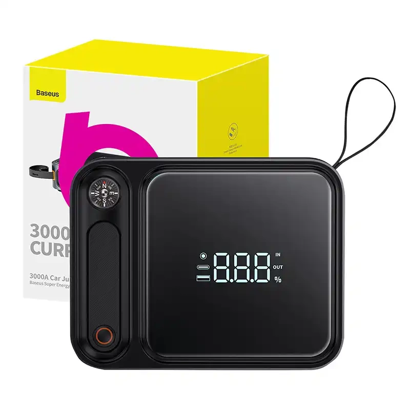Powerbank/Automobilio startuoklis Baseus Super Energy Ultra, 3000A (juodas)