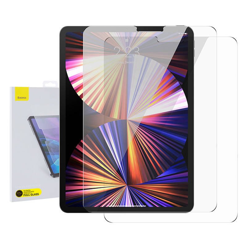 Apsauginis grūdintas stiklas Baseus, 0,3 mm, skirtas iPad 12,9 (2 vnt.)