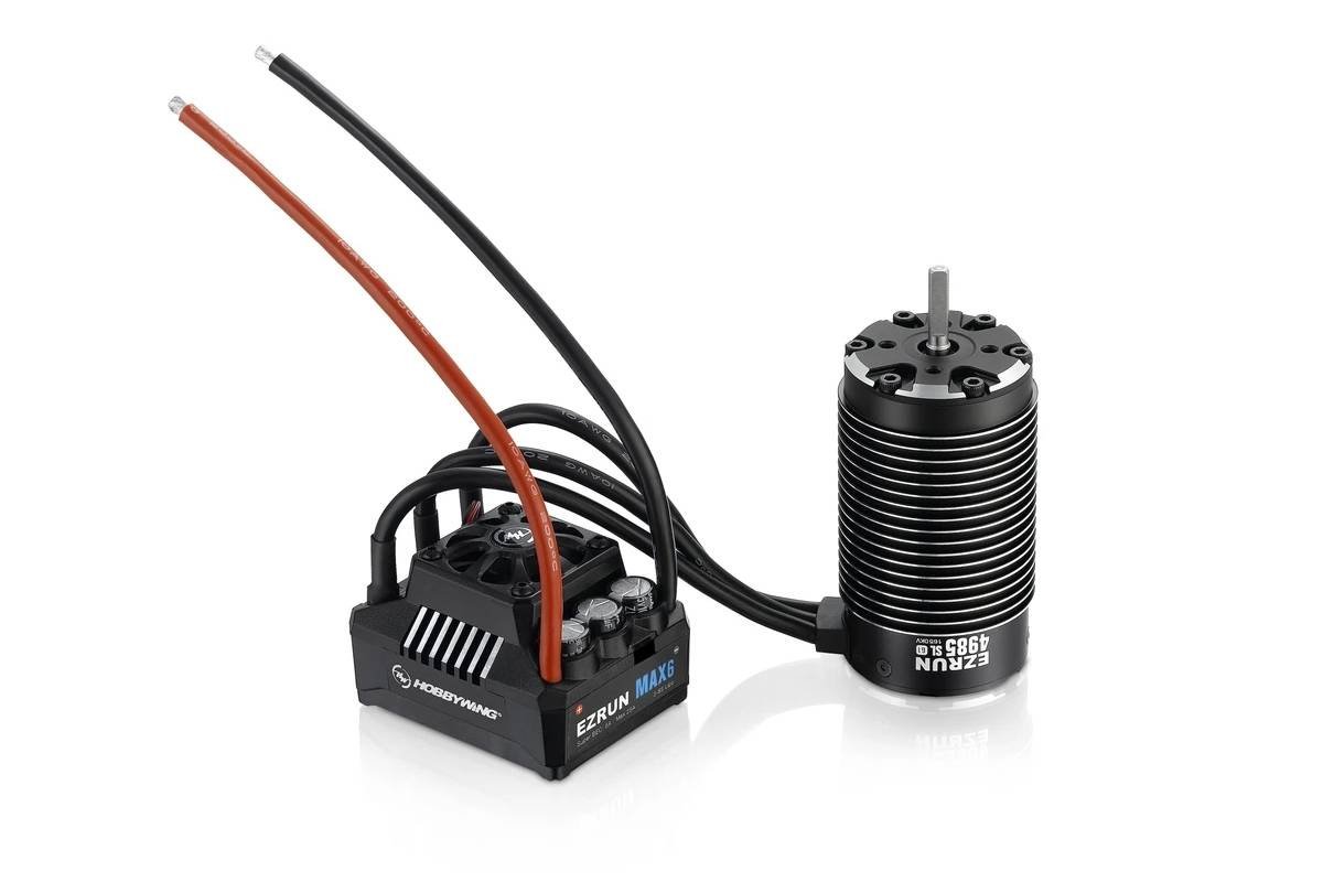 Komplektas MAX6 + EZRUN 4985 – 1650KV – juodas