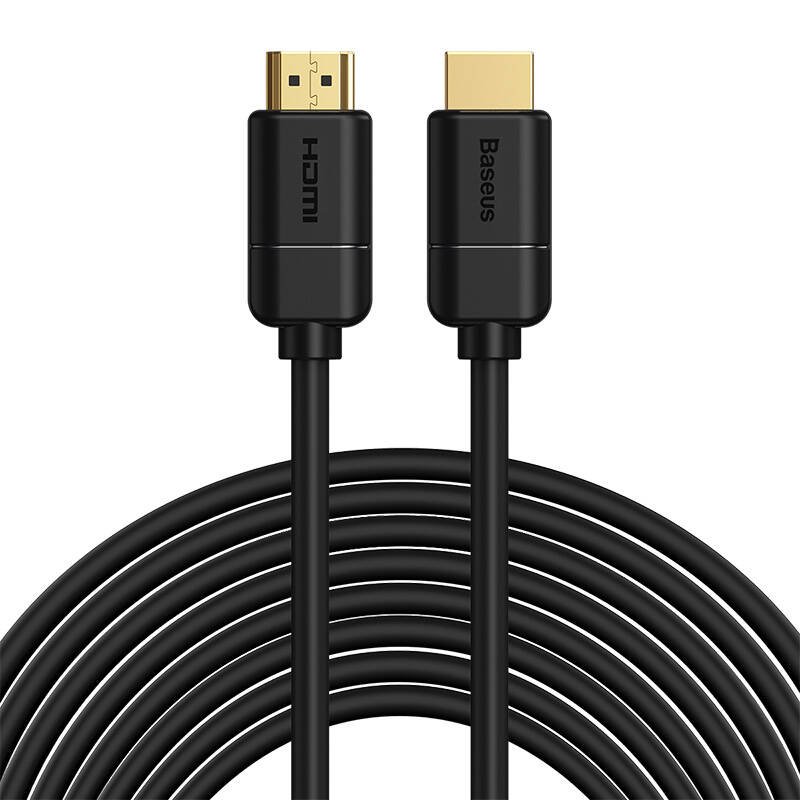 Baseus 2x HDMI 2.0 4K 30Hz kabelis, 3D, HDR, 18Gbps, 8m (juodas)