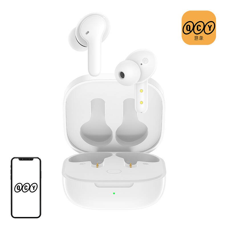Belaidės ausinės TWS QCY T13 (baltos spalvos)