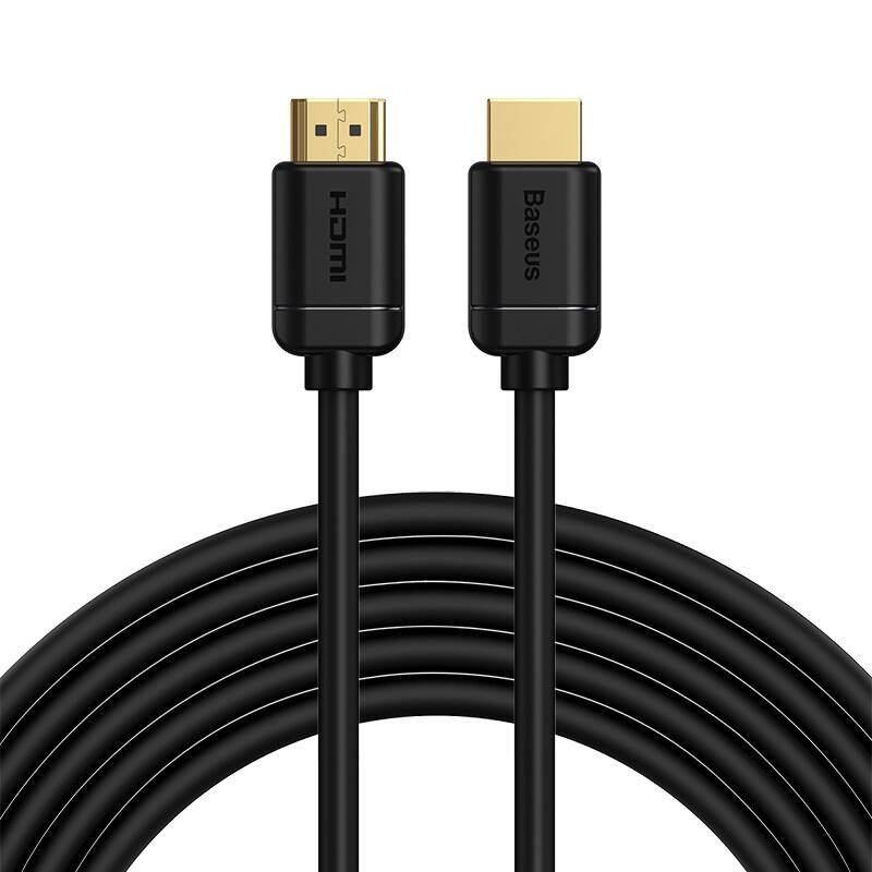 Baseus 2x HDMI 2.0 4K 60Hz kabelis, 3D, HDR, 18Gbps, 5m (juodas)