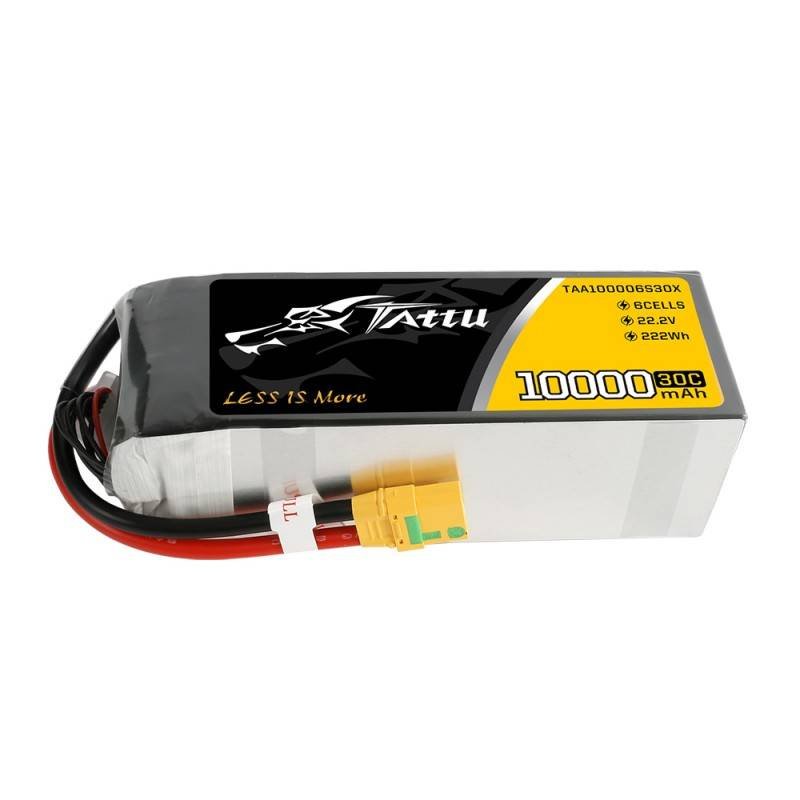 Baterija Tattu 10000 mAh 22,2 V 30C 6S1P XT90 su anti-spark jungtimi