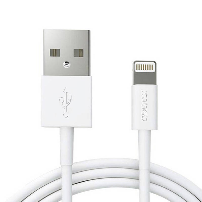 USB-Lightning kabelis Choetech IP0026, MFi, 1,2 m (baltas)