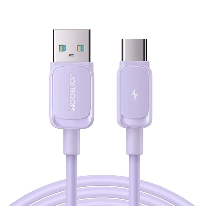 Kabelis S-AC027A14 USB į USB C / 3A / 1,2 m (violetinis)