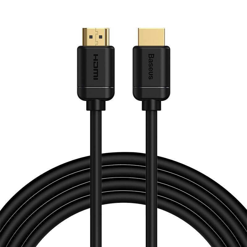 Baseus 2x HDMI 2.0 4K 60Hz kabelis, 3D, HDR, 18Gbps, 3m (juodas)