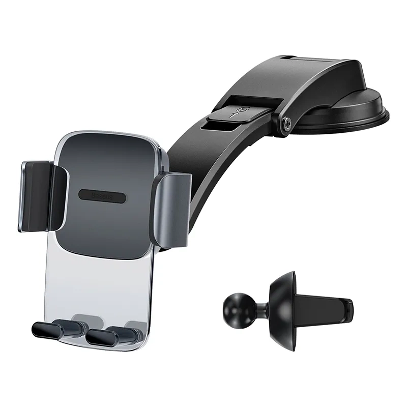 Automobilio laikiklis Baseus Easy Control Clamp grotelių / prietaisų skydelio tvirtinimui (juodas)
