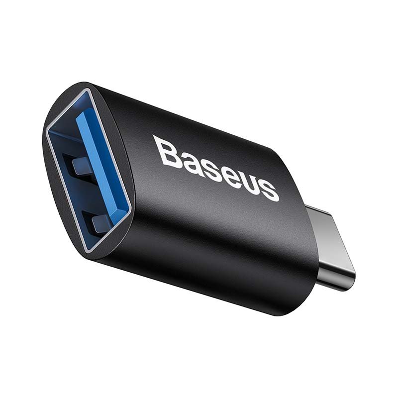 Baseus Ingenuity USB-C į USB-A adapteris OTG (juodas)