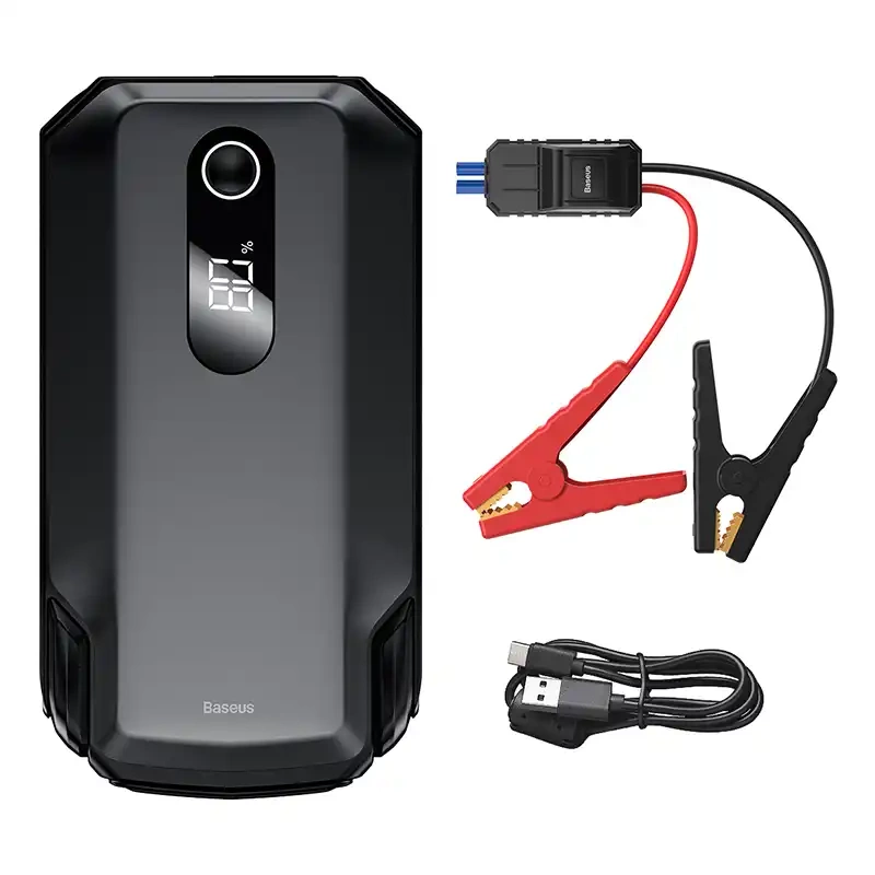 Išorinė baterija / paleidėjas Baseus Super Energy Max Car Jump Starter, 20000mAh, 2000A, USB (juodas)
