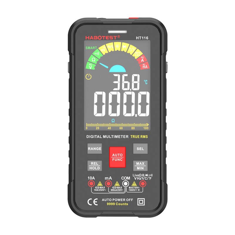 Skaitmeninis universalus multimetras Habotest HT116 True RMS, NCV