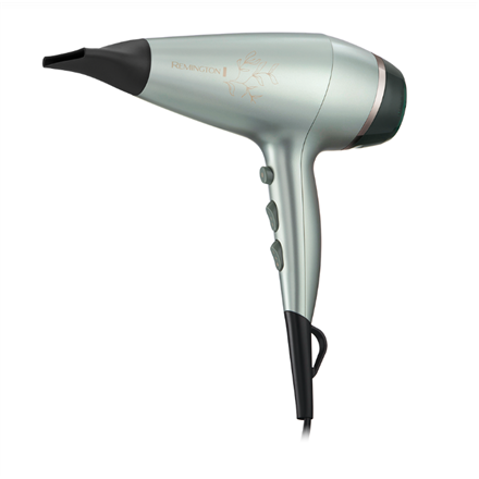 Remington Hair Dryer | AC5860 Botanicals | 2300 W | Number of temperature settings 3 | Ionic function | Diffuser nozzle | Silver|AC5860