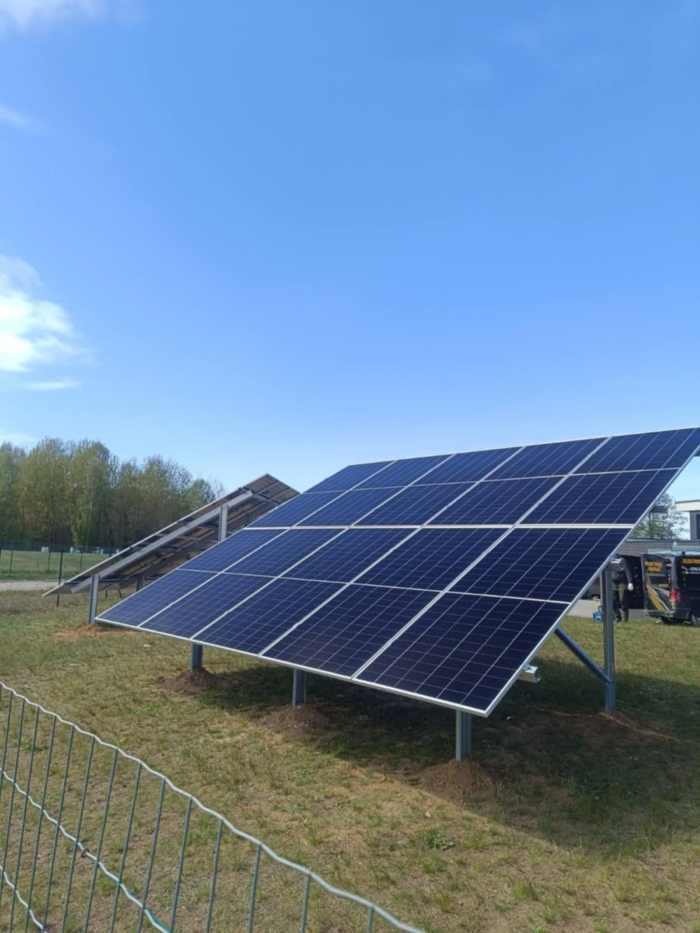 Antžeminės saulės elektrinės konstrukcija (10 modulių) Keno