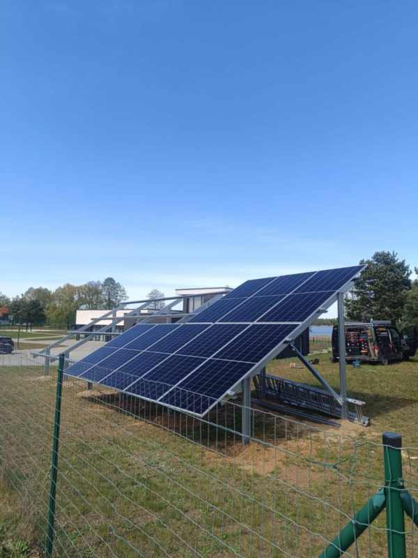 Antžeminės saulės elektrinės konstrukcija (18 modulių) Keno