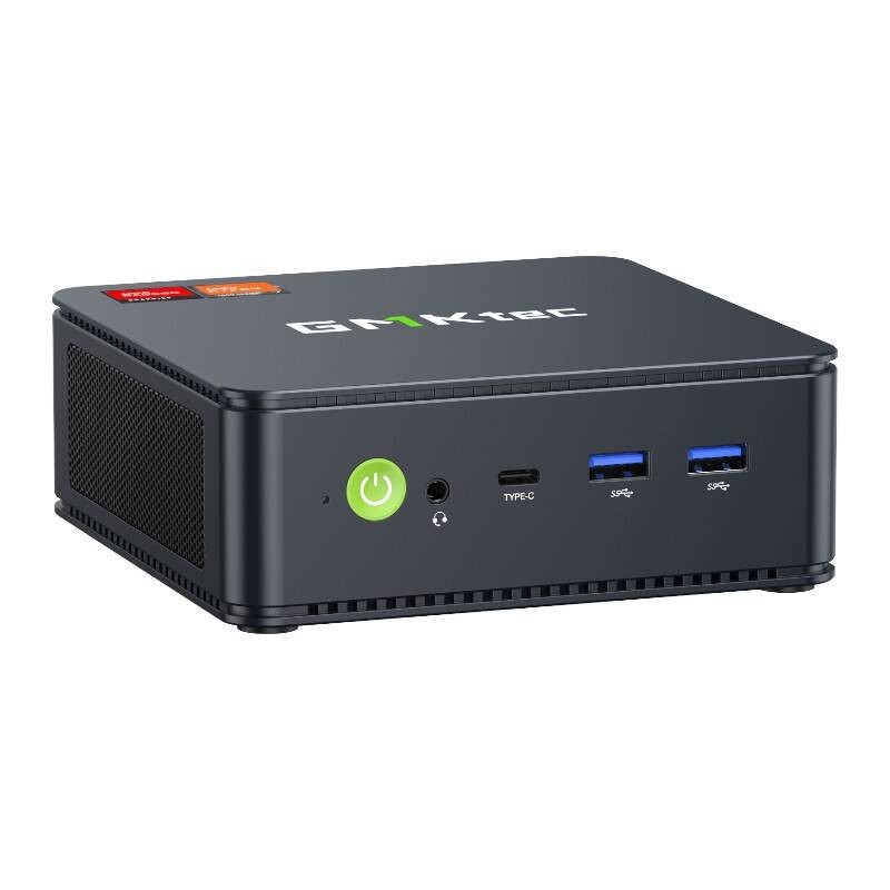 MINI kompiuteris GMKtec K6 Ryzen 7 7840HS 32GB RAM + 1TB SSD juodas