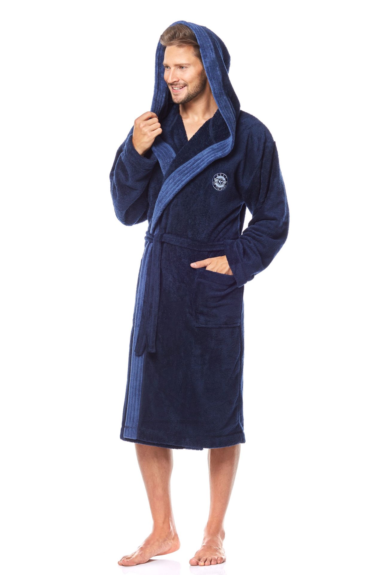 Vyriškas chalatas George Dark Blue XXL