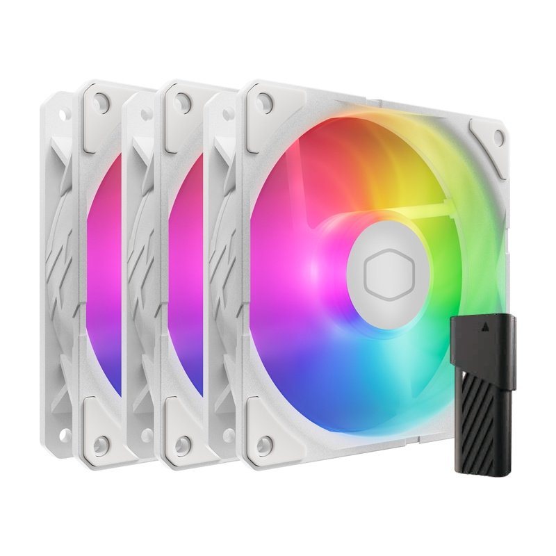 Cooler Master SickleFlow Edge 120 ARGB WE 3in1 ventiliatorius (balta)