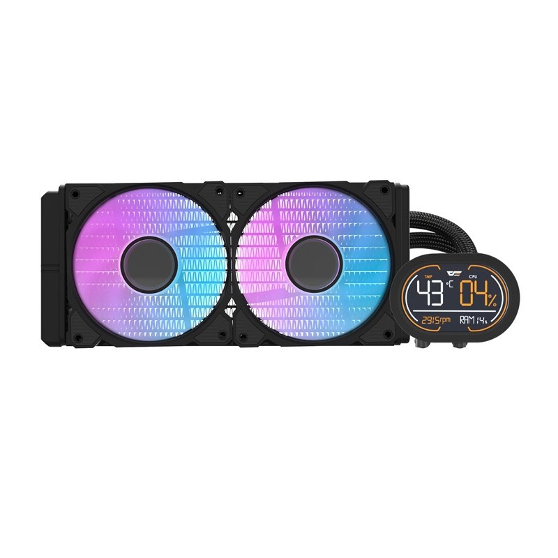 Darkflash DH240D CPU vandens aušintuvas (juodas)