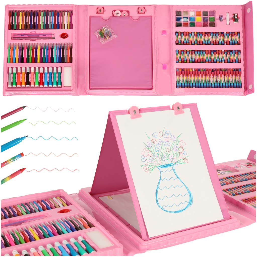 Dailės Rinkinys Lagamine 208 vnt.