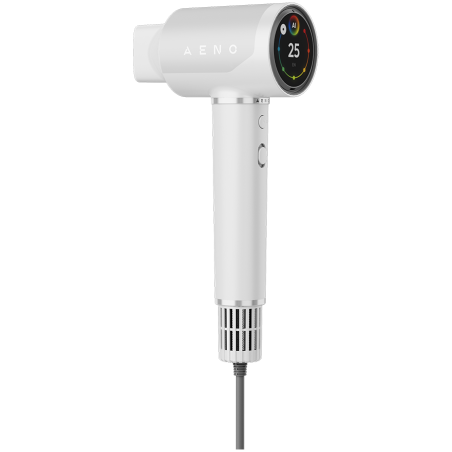 High Speed Hair Dryer, White, 220V-240V~50-60Hz, 1500W, Voice Control, Ionizer, Touch LCD, Infrared Nursing, Infrared Distance Protection, AI Control, Gravity Sensor 110000RPM, Noise less than 67dB|AHD0005W