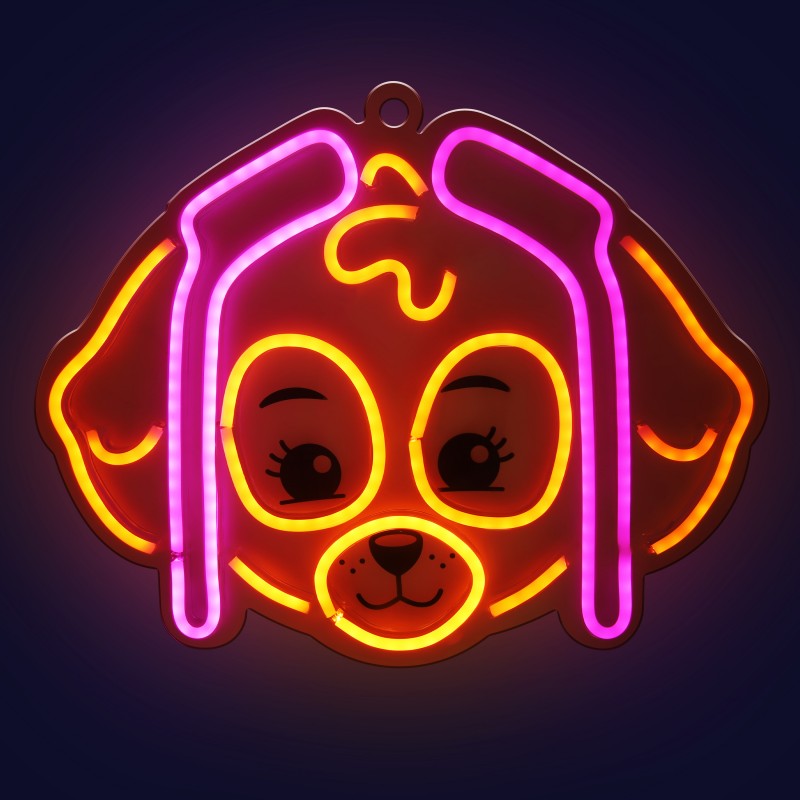 Pakabinamas neoninis LED "Paw Patrol" ant stiklo - Skye OW-130546