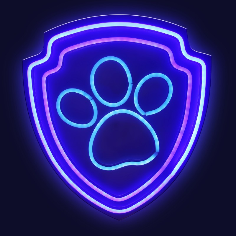Pakabinamas neoninis LED "Paw Patrol" ant stiklo - Paw OW-130246