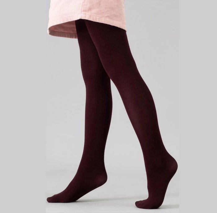 GIULIA Nailoninės vaikiškos pėdkelnės 80 DEN BETTY_80-granato/122-128