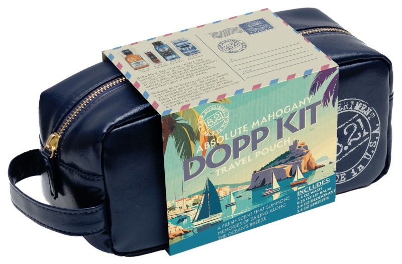Plaukų ir kūno priežiūros priemonių rinkinys vyrams 18.21 Man Made Dopp Kit Absolute Mahogany DPKAM, rinkinį sudaro: daugiafunkcė priemonė 100 ml, dezodorantas 75 g, kūno dezodorantas 100 ml, lūpų balzamas 7 g