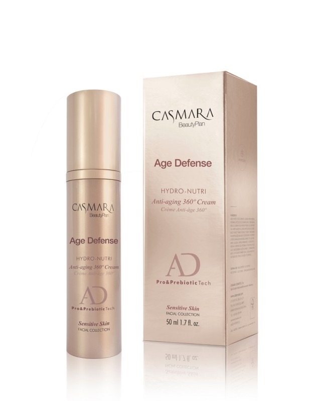 Maitinamasis veido kremas jautriai odai Casmara Age Defense Hydro-Nutri Cream CASA61001, 50 ml