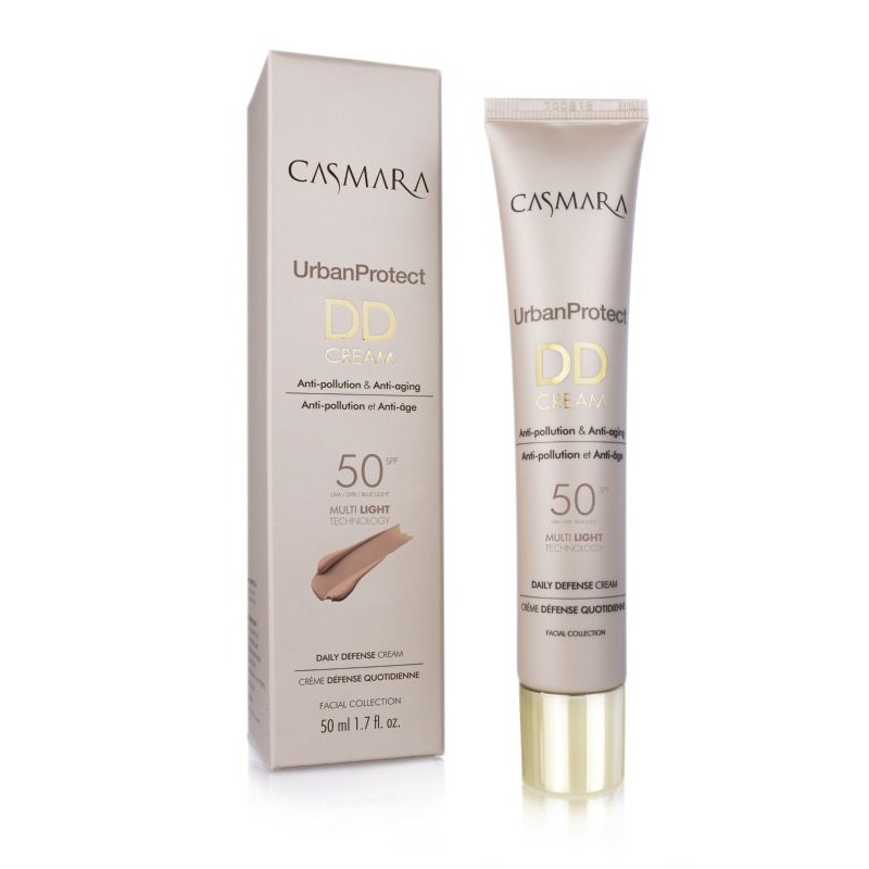 Maskuojamasis veido odos kremas Casmara DD Cream Urban Protect SPF 50 Dark 02 CASA09502, 50 ml