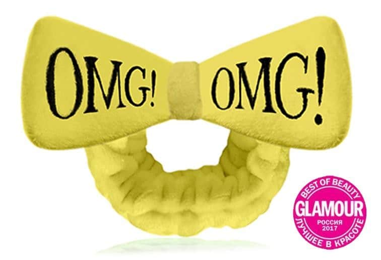 Plaukų juosta OMG! Hair Band Yellow OMG-HAIRY, geltonos spalvos