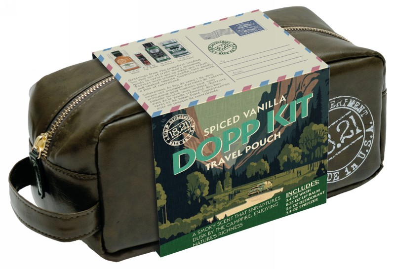 Plaukų ir kūno priežiūros priemonių rinkinys vyrams 18.21 Man Made Dopp Kit Spiced Vanilla DPKSV, rinkinį sudaro: daugiafunkcė priemonė 100 ml, dezodorantas 75 g, kūno dezodorantas 100 ml, lūpų balzamas 7 g