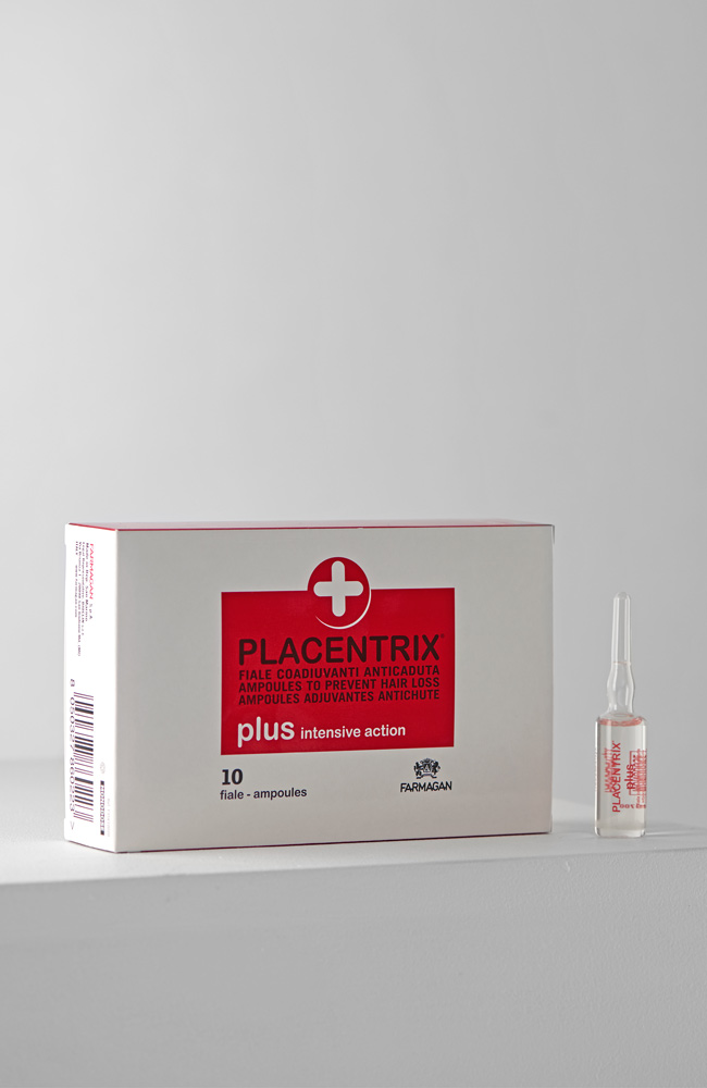 Ampulės nuo plaukų slinkimo PLACENTRIX PLUS 10X10 ml.