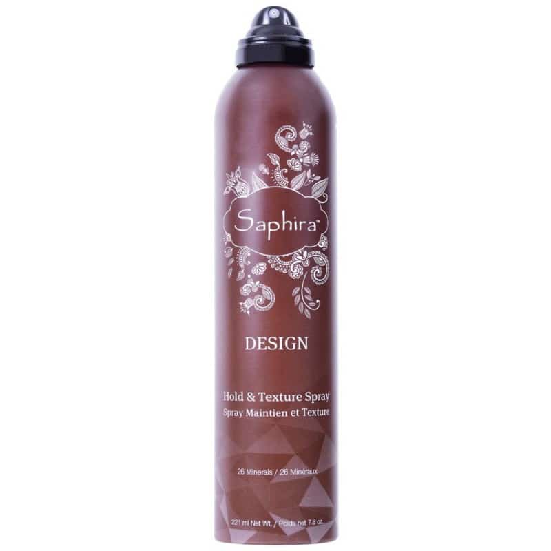 Lakas plaukams Saphira Design Mineral Hold & Texture Hair Spray SAFHTS2, su Negyvosios jūros mineralais, 221 ml