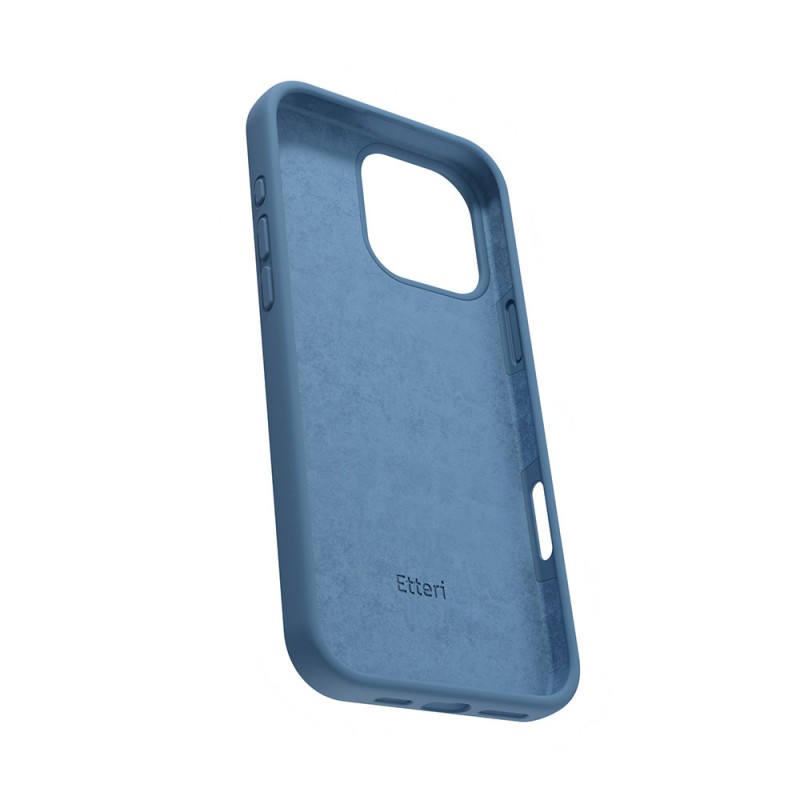 "Etteri" silikoninis dėklas "iPhone 16 Pro 6,3", tamsiai mėlynas