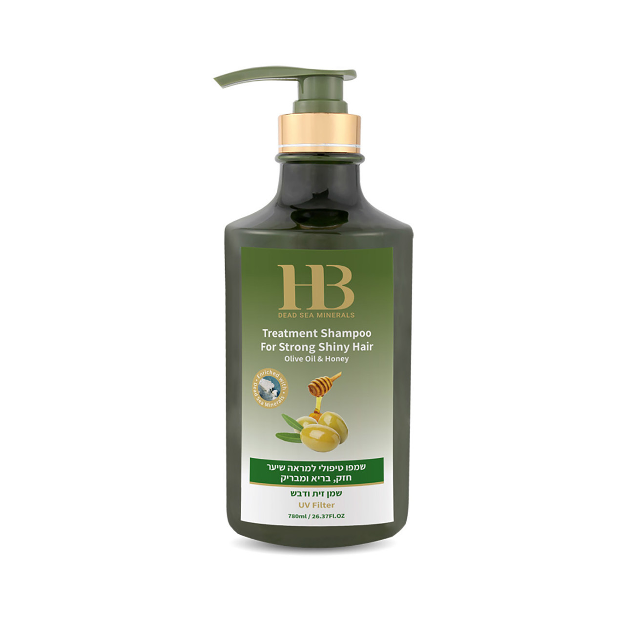 H&B ŠAMPŪNAS SU ALYVUOGIŲ ALIEJUMI IR MEDUMI, 780 ml