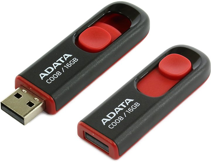 Atminties raktas 16GB USB 2.0, juodas
