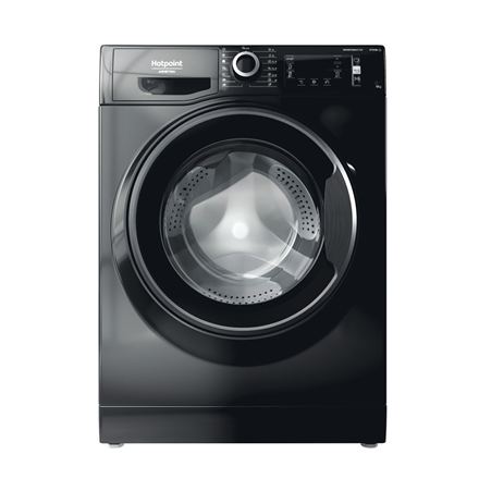 Hotpoint Washing Machine | NLCD 948 BS A EU | Energy efficiency class A | Front loading | Washing capacity 9 kg | 1351 RPM | Depth 61 cm | Width 60 cm | LCD | Steam function | Black|NLCD 948 BS A EU