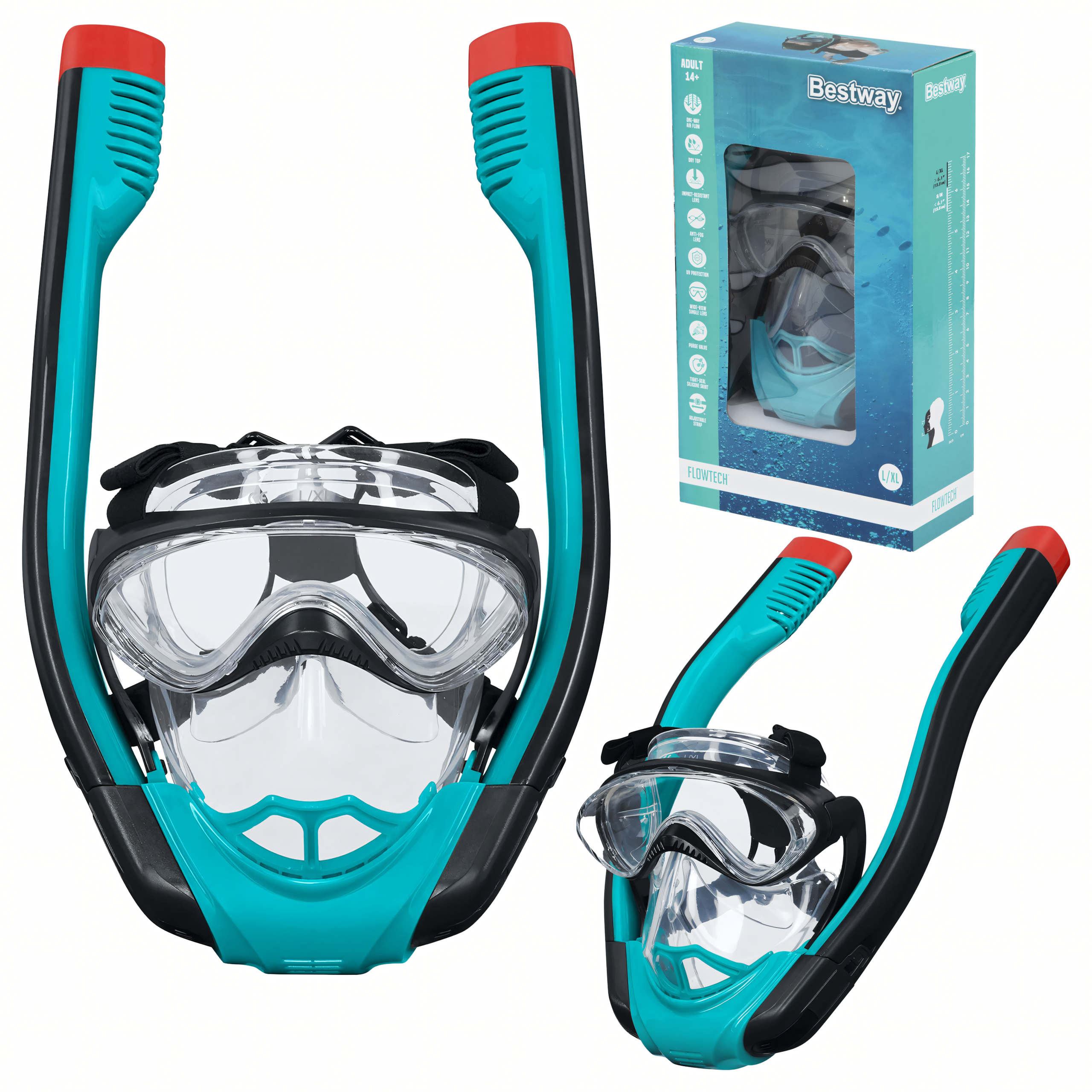 Bestway 24058 Visaveidė Nardymo Kaukė L/XL